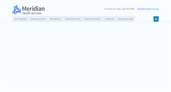 Desktop Screenshot of meridian-hs.org